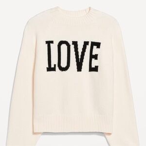NWT OLD NAVY SoSoft Loose Valentine Sweater Color:LOVE SIZE LARGE